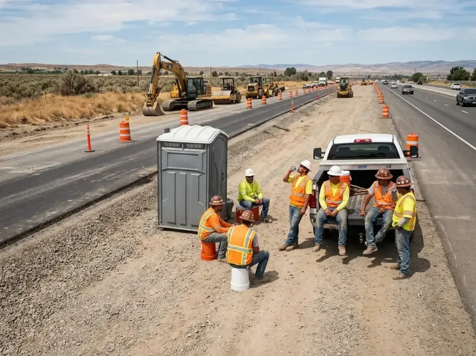 highway-road-construction-crew-007 — frequently asked questions, Porta Potty and Restroom Rentals in Emerald Lake Hills, CA
